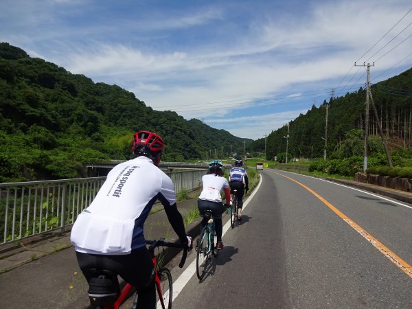 快晴です！この先から上り始めます！